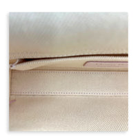Lady D-Joy Small Beige Top Handle Bag in Canvas, Gold hardware