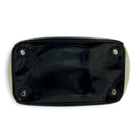 NA Top Handle Bag Black in Patent Leather, Silver hardware