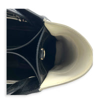 NA Top Handle Bag Black in Patent Leather, Silver hardware
