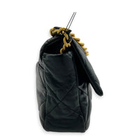 C19 Shoulder Bag Medium Black in Lambskin, Gold hardware