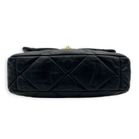 C19 Shoulder Bag Medium Black in Lambskin, Gold hardware