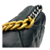 C19 Shoulder Bag Medium Black in Lambskin, Gold hardware