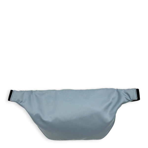 Logo Belt Bag Blue in Nylon, Silver hardware