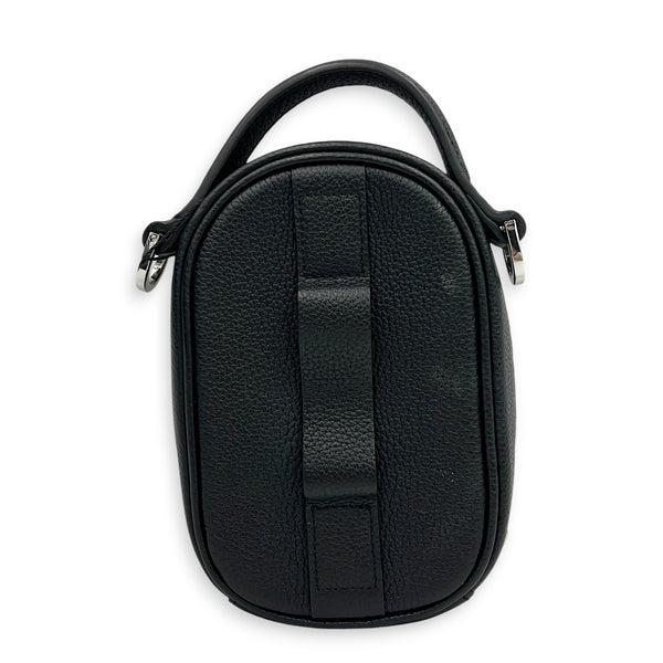 Atelier Crossbody Bag Black in Calfskin, Silver hardware