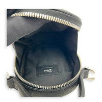 Atelier Crossbody Bag Black in Calfskin, Silver hardware