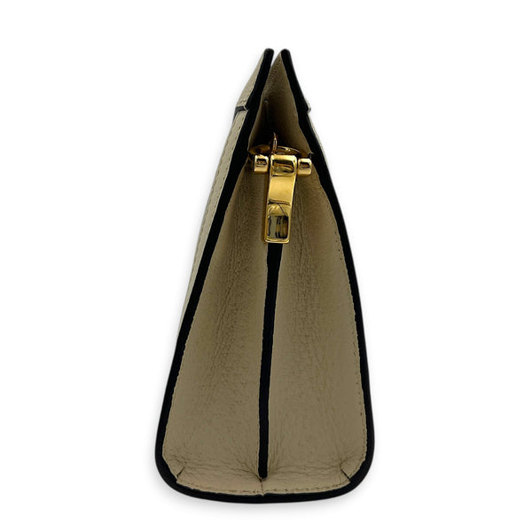 GG Ophidia Shoulder Bag in Calfskin, Gold hardware