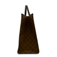 OnTheGo Tote Bag GM Brown in Coated Canvas, Gold hardware