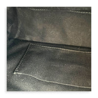Monaco Black Top Handle Bag in Calfskin, Gold hardware