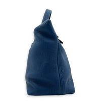 24/24 Bleu Brighton Top Handle Bag in Togo, Palladium hardware
