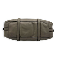 Bauletto Grey Top Handle Bag in Calfskin, Gold hardware