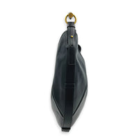 Mombasa Medium Black Shoulder Bag in Calfskin, Gold hardware