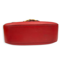 Lady Web Red Crossbody Bag in Calfskin, Gold hardware