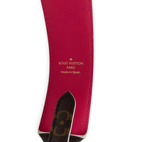 Pink Strap in Monogram Coated Canvas/ Calfskin, Gold hardware