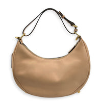 Fendigraphy Beige Top Handle Bag in Calfskin, Gold hardware