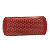 Artois Tote Bag GM Red in Coated Canvas, Silver hardware