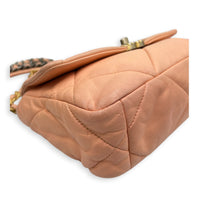 C19 Small Peach Shoulder Bag in Lambskin, Mixed hardware