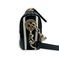 Vibe Hobo Crossbody Bag Black in Lambskin, Gold hardware