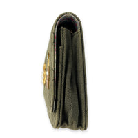 Coco Cuba Green Wallet On Chain in Denim, Gold hardware