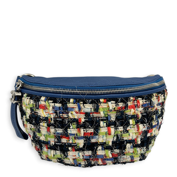 Logo Waist Bag Multi-colour in Tweed, Silver hardware