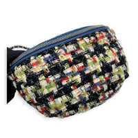 Logo Waist Bag Multi-colour in Tweed, Silver hardware