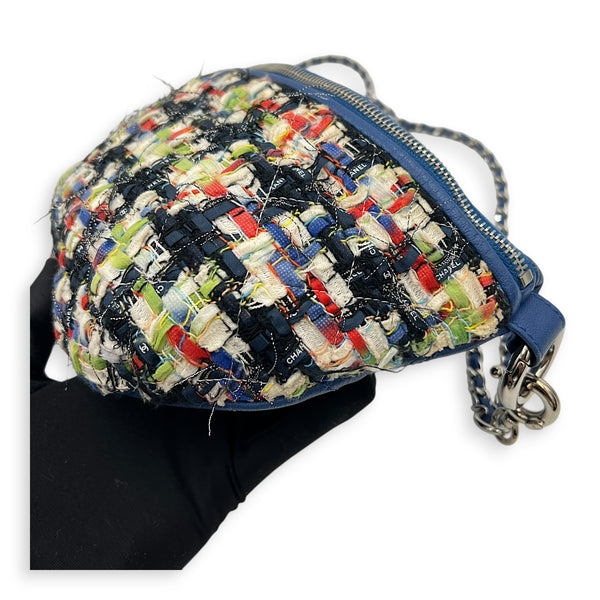 Logo Waist Bag Multi-colour in Tweed, Silver hardware
