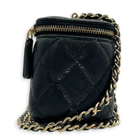 CC Vanity Bag Mini Black in Caviar Leather, Gold hardware