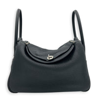 Lindy 34 Black Shoulder Bag in Clemence, Palladium hardware