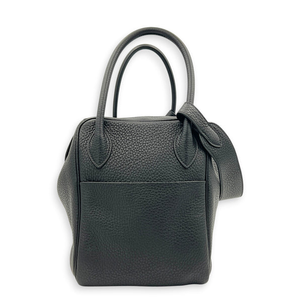 Lindy 34 Black Shoulder Bag in Clemence, Palladium hardware