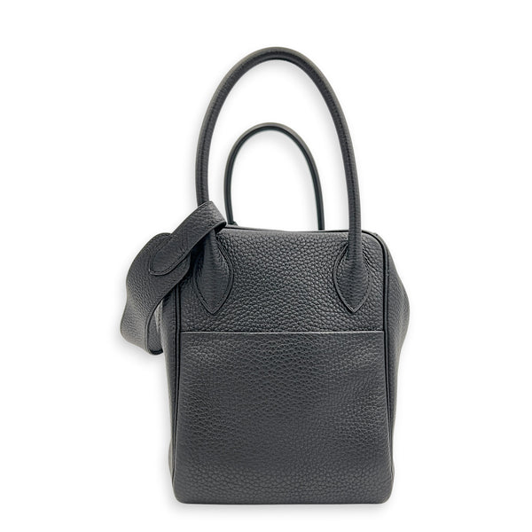 Lindy 34 Black Shoulder Bag in Clemence, Palladium hardware