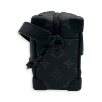 Soft Trunk Shoulder Bag Mini Monogram Eclipse in Canvas, Black hardware