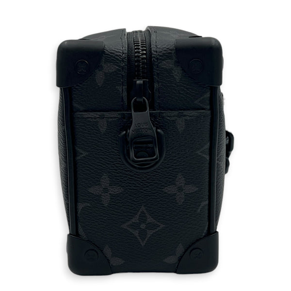 Soft Trunk Shoulder Bag Mini Monogram Eclipse in Canvas, Black hardware
