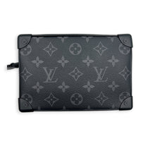 Soft Trunk Shoulder Bag Mini Monogram Eclipse in Canvas, Black hardware