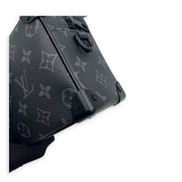 Soft Trunk Shoulder Bag Mini Monogram Eclipse in Canvas, Black hardware