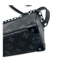 Soft Trunk Shoulder Bag Mini Monogram Eclipse in Canvas, Black hardware