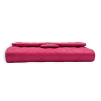 CC Wallet Pink in Caviar Leather, Gold hardware