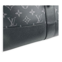 Saumur Tote Bag Monogram Eclipse in Canvas, Black hardware