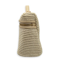 L19 Crossbody Bag Beige in Fabric, Gold hardware
