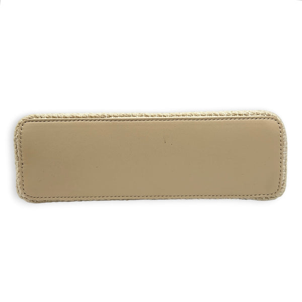 L19 Crossbody Bag Beige in Fabric, Gold hardware