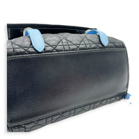 Cannage Backpack Black in Lambskin, Silver hardware