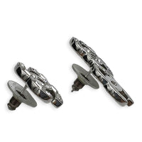CC Silver Earrings in Metal