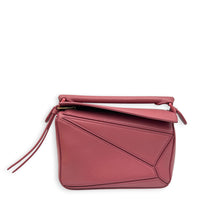 Puzzle Mini Pink Crossbody Bag in Calfskin, Monochrome hardware