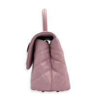 Coco Top Handle Bag Pink in Caviar Leather, Gold hardware