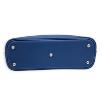 Bolide 1923 25 Bleu Tie Top Handle Bag in Epsom, Palladium hardware