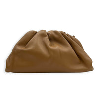 The Pouch Brown in Calfskin, Gold hardware