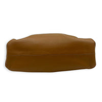 The Pouch Brown in Calfskin, Gold hardware