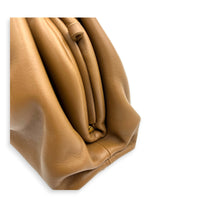 The Pouch Brown in Calfskin, Gold hardware