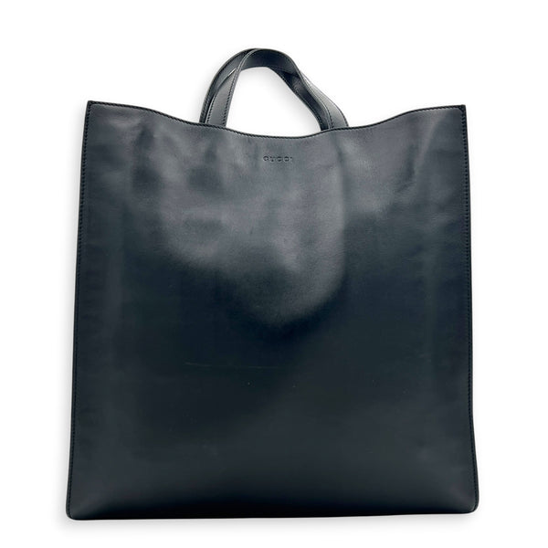 L’aveugle Par Amour Tote Bag Black in Calfskin, Gold hardware
