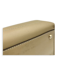 Dotcom Top Handle Bag Grey in Calfskin, Silver hardware