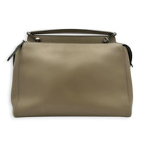 Dotcom Top Handle Bag Grey in Calfskin, Silver hardware