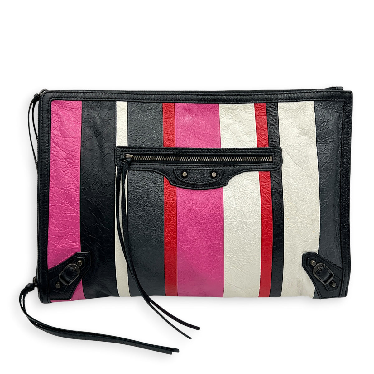 City Pouch Multi-colour in Calfskin, Ruthenium hardware